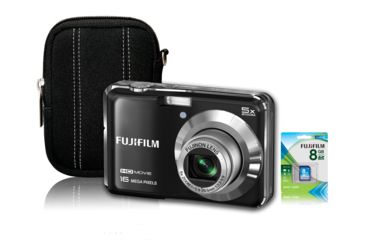 Image of Fujifilm FinePix AX650 Digital Camera Bundle, Black 600012709