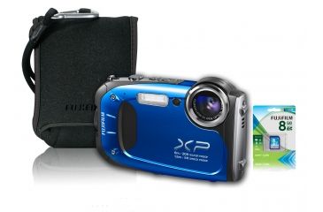 Image of Fujifilm FinePix XP60 Digital Camera Bundle, Blue 600012712