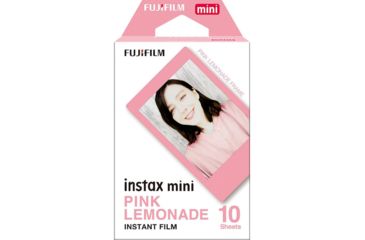 Image of Fujifilm Mini Pink Lemonade Film 10 Pack, Small, 16581836