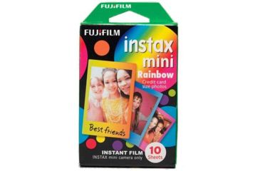 Image of Fujifilm Mini Rainbow Film 10 Pack, Small, 16437401
