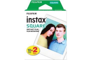 Image of Fujifilm Square Film, Twin, 20 Pack, White, Small, 16583664