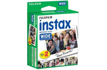 Image of Fujifilm Wide Film, Twin, 20 Pack, Small, 16468498