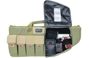 Image of GPS Tactical 28 inch AR Case w/Handgun Pouch, Tan, GPS-T28ART