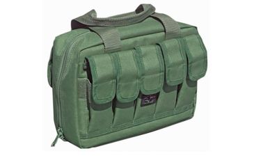 Image of Galati Gear Double Pistol Case, Olive Drab, 12.5 x 3 x 8 in GLDPC10OD