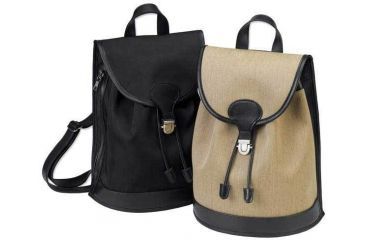Image of Galco Backpack Holster Handbag Camel / Black Trim - Nylon Micro Fiber BPPCM