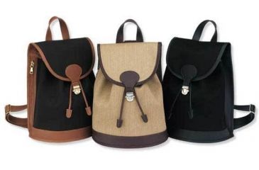 Image of Galco Backpack Holster Handbag Camel / Black Trim - Nylon Micro Fiber BPPCM