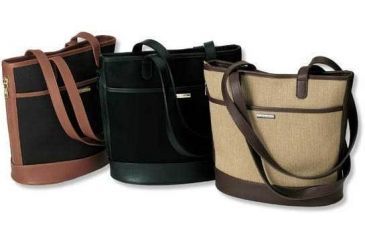 Image of Galco Eclipse Holster Handbag Ambidextrous - Camel / Black Trim ECPCM