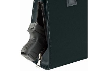 Image of Galco Metropolitan Holster Handbag Ambidextrous - Camel / Black Trim METCM