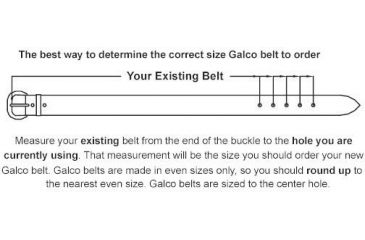 Image of Galco SB10 Fancy Stitched Belt