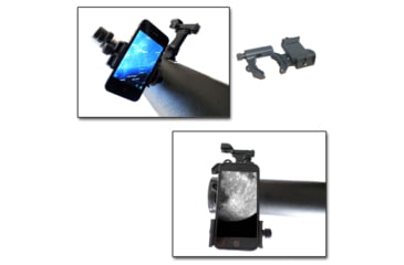 Image of Galileo 800mm x 80mm Astronomical Reflector Telescope w/ Smartphone Adapter, Black, SS-80080TRLED