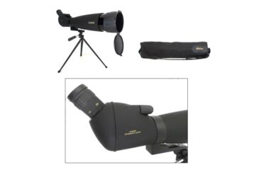 Image of Galileo G-90SP 30-90x90mm Zoom Spottig Scope w/Smartphone Adapter and Shoulder Case, Black, NSN N, G-90SP