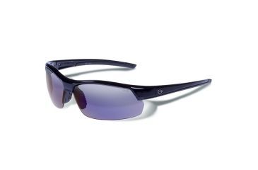 Image of Gargoyles Breakaway Sunglasses w/ Black Frame, Smoke Polarized w/Blue Mirror Lens GAR10700119