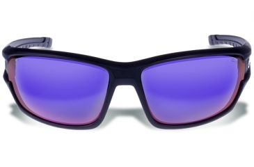Image of Gargoyles HAVOC Sunglasses, Matte Black Frame, Smoke Polarized with Plasma Mirror Lens, Polarized, 10700193.QTM