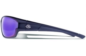 Image of Gargoyles HAVOC Sunglasses, Matte Black Frame, Smoke Polarized with Plasma Mirror Lens, Polarized, 10700193.QTM