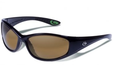 Image of Gargoyles SHAKEDOWN Sunglasses, Black Frame, Brown Polarized with Bronze Mirror Lens, Polarized, 10700204.QTM