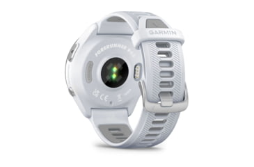Image of Garmin Forerunner 965, Titanium Bezel w/ Whitestone Case and Whitestone/Powder Gray Silicone Band, 010-02809-01
