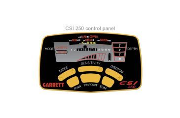 Image of Garrett CSI250 Metal Detector - Control Panel