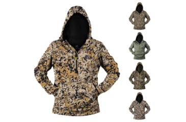Image of Gator Waders Camp Hoodie - Men's, 7 Brown, Mossy Oak Bottomland, Olive, Realtree Max-7, Seven