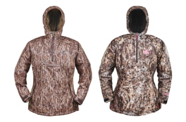 Image of Gator Waders Waterproof 1/2 Zip Bog Hoodie - Women's, Mossy Oak Bottomland, Seven