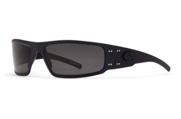 Image of Gatorz Blackout Magnum Sunglasses, Blackout Frame,Optimized Polarized Smoked Lens, GZ-01-010