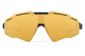 Image of Gatorz Blastshield B2 Sunglasses, Black, Matte Black Logo, MilSpec Ballistic, Rose, Gold Mirror w/ Anti-Fog, ANSI Z87.1, Black, One Size, 841235127182