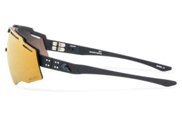 Image of Gatorz Blastshield B2 Sunglasses, Black, Matte Black Logo, MilSpec Ballistic, Rose, Gold Mirror w/ Anti-Fog, ANSI Z87.1, Black, One Size, 841235127182