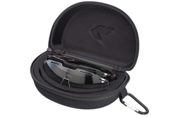 Image of Gatorz Blastshield B2 Sunglasses, Black, Matte Black Logo, MilSpec Ballistic Smoke &amp; Clear Array, w/ Anti-Fog, ANSI Z87.1, Black, One Size, 841235127427