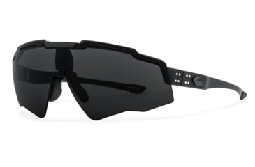 Image of Gatorz Blastshield B2 Sunglasses, Black, Matte Black Logo, MilSpec Ballistic, Smoke w/ Anti-Fog, ANSI Z87.1, Black, One Size, 841235127434