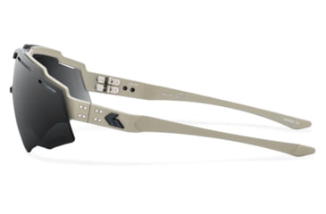 Image of Gatorz Blastshield B2 Sunglasses, Desert, Matte Black Logo, MilSpec Ballistic Polarized, Smoke w Anti-Fog, ANSI Z87.1, Desert, One Size, 841235127175