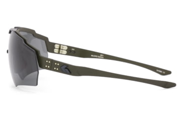 Image of Gatorz Blastshield Sunglasses, Black Logo, OD Green Frame, Ballistic Smoke Lens, 841235126215