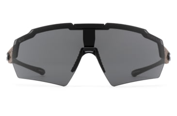 Image of Gatorz Blastshield Sunglasses, Black Logo, TAN Frame, Balistic Smoke Lens, 841235126222