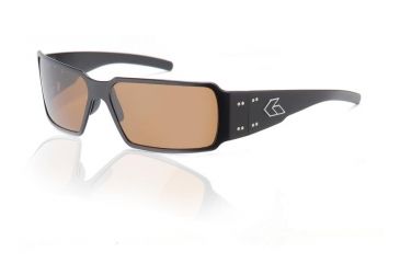 Image of Gatorz Boxster Sunglasses, Black Frame, Brown Polarized Lens BOXBLK03P