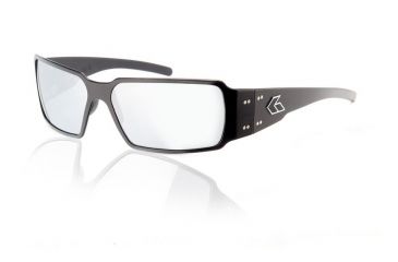 Image of Gatorz Boxster Sunglasses, Black Frame, Chrome Lens BOXBLK02