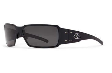 Image of Gatorz Boxster Sunglasses, Black Frame, Grey Polarized Lens BOXBLK01P