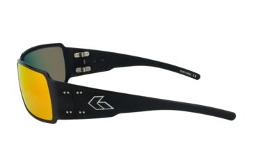 Image of Gatorz Boxster Sunglasses, Black Frame, Sunburst Mirror Polarized Lens, BOXBLK13P