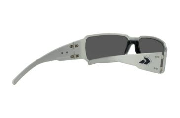 Image of Gatorz Boxster Sunglasses, Brushed Frame, Smoked Polarized W/ Blue Mirror Lens, BOXBRU01P-B