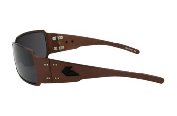 Image of Gatorz Boxster Sunglasses, Copper Blackout Frame, Smoked Polarized Lens, BOXCOP01PMBP