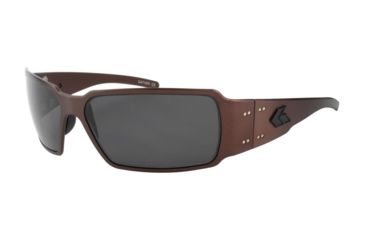 Image of Gatorz Boxster Sunglasses, Copper Blackout Frame, Smoked Polarized Lens, BOXCOP01PMBP