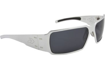 Image of Gatorz Boxster Sunglasses Polished Frame Grey Lens Boxpol01
