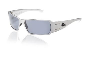 Image of Gatorz Boxster Sunglasses, Polished Frame, Grey Polarized Lens BOXPOL01P