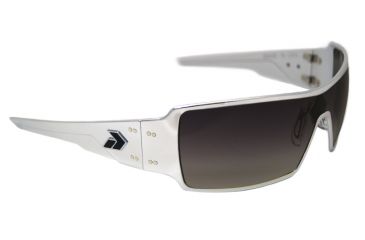 Image of Gatorz Darpol01fSp Darth Polished Chrome Frame Gray Fade Lens Sunglasses