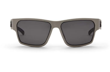 Image of Gatorz Delta Sunglasses, Cerakote Gun Metal Frame, Smoke Polarized Lens, Matte Black Plug, GDELCGUN01PMBP
