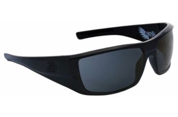 Image of Gatorz Fenblk01pBk Fenix Black Frame Grey Polarized Lens Sunglasses
