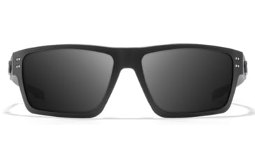 Image of Gatorz Green Beret Foundation Sentix Sunglasses, Black w/GBF Green Logo Frame, Smoke Polarized Lens, 841235130199