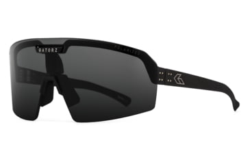 Image of Gatorz Havok Sunglasses, Engraved Logo, Black Frame, Smoke Lens, 841235126413