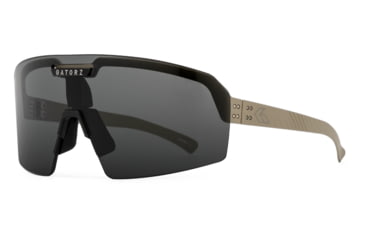 Image of Gatorz Havok Sunglasses, Engraved Logo, Desert Frame, Smoke Polarized Lens, 841235126444