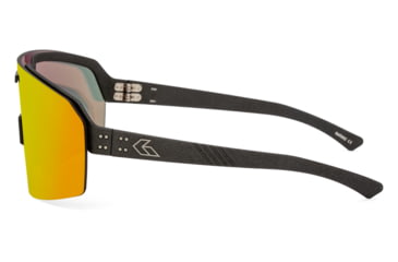 Image of Gatorz Havok Sunglasses, Engraved Logo, Graphite Frame, Sunburst Mirror Lens, 841235126437