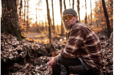 Image of Gatorz Havok Sunglasses, Engraved Logo, Graphite Frame, Sunburst Mirror Lens, 841235126437