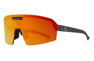 Image of Gatorz Havok Sunglasses, Engraved Logo, Graphite Frame, Sunburst Mirror Lens, 841235126437