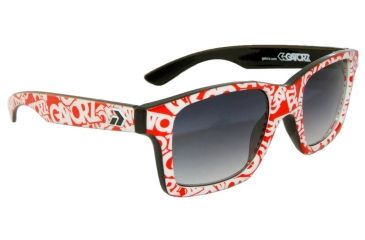 Image of Gatorz Iamgat01fGat I Am Gatorz Print Frame Grey Fade Lens Sunglasses